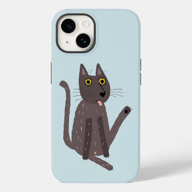 Funny Cat Humour Case-Mate iPhone Case (Back)
