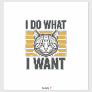 Funny Cat I Do What I Want Vintage Engraving Shirt