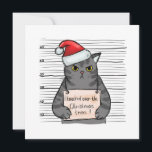 Funny Cat I Knocked Over Christmas Tree  Holiday Card<br><div class="desc">Funny Cat I Knocked Over Christmas Tree Holiday Card</div>