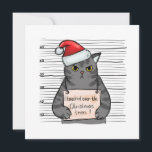 Funny Cat I Knocked Over Christmas Tree  Holiday Card<br><div class="desc">Funny Cat I Knocked Over Christmas Tree Holiday Card</div>