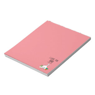 Funny Cat I Love You Dad A Hole Lot Notepad