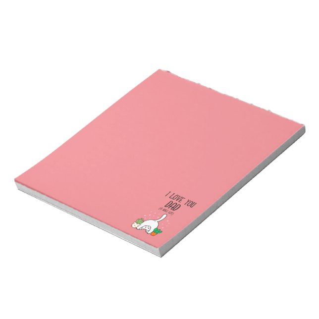Funny Cat I Love You Dad A Hole Lot Notepad (Rotated)
