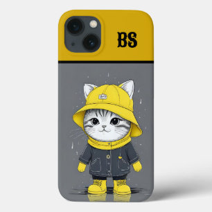 Funny Cat in Rain Boots – cat Humour iPhone 13 Case