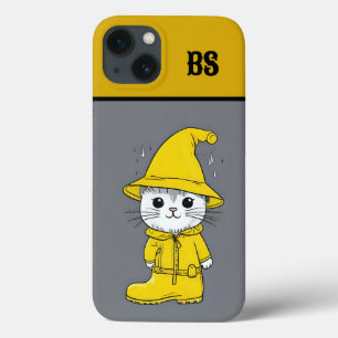 Funny Cat in Rain Boots – cat Humour iPhone 13 Case