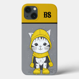 Funny Cat in Rain Boots – cat Humour iPhone 13 Case
