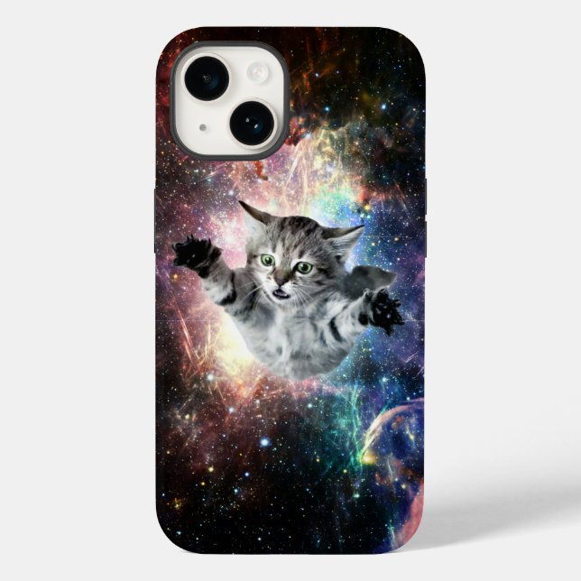 Funny cat in space Case-Mate iPhone case (Back)