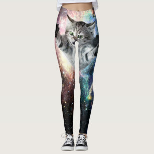 Women's Space Cat Leggings & Tights