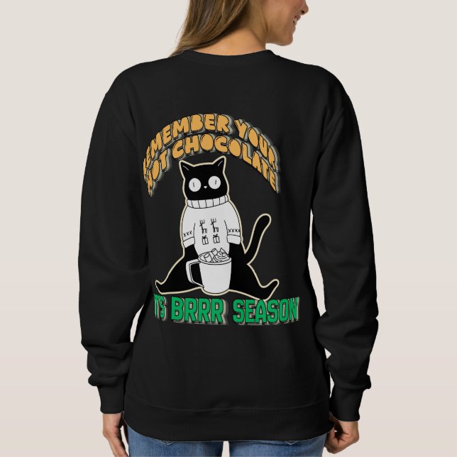 Funny Cat In Sweatshirt  (Back)