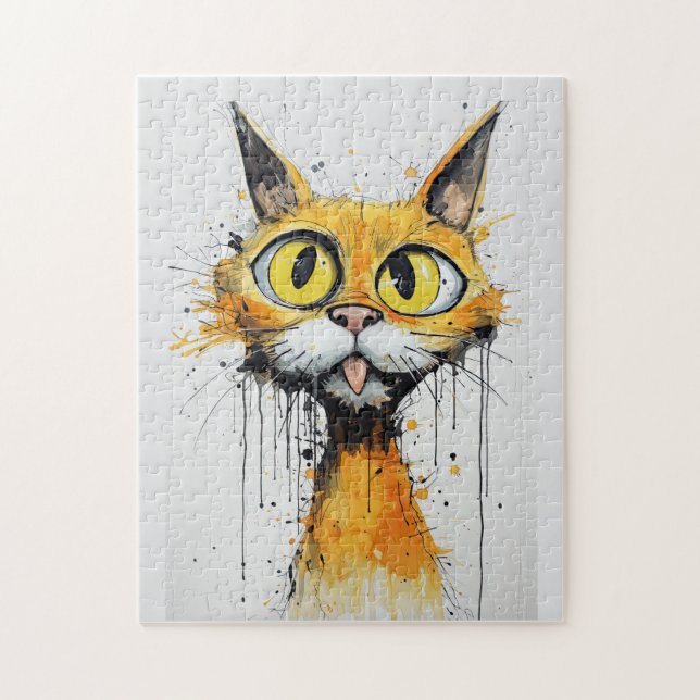 Funny Cat Jigsaw Puzzle (Vertical)