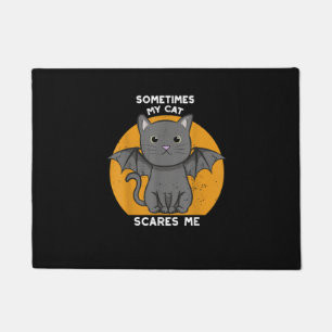 Funny Cat Kitten Halloween Design For Crazy Cat Lo Doormat