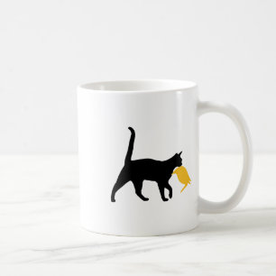 Funny Cat Lady For Kamala Harris Cat Holding Trump Coffee Mug