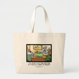 Funny Cat & Lawyer Tote Bag