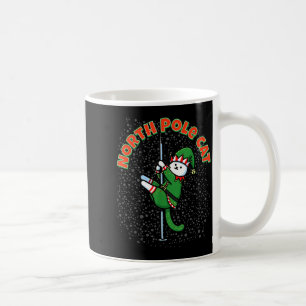 Funny Cat Le Dance Elf Costume Christmas Holiday C Coffee Mug