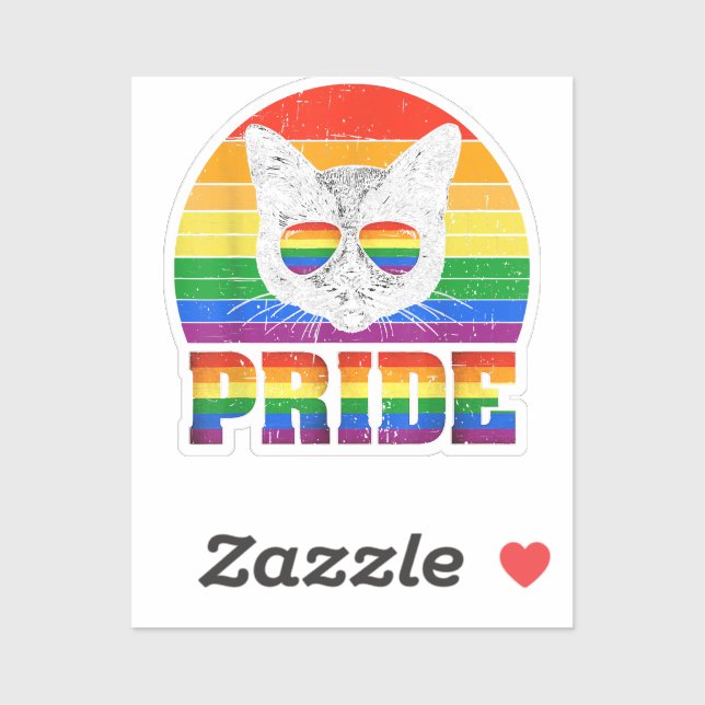 Funny Cat LGBT Gay Pride Apparel Women Men LGBTQ  (Sheet)
