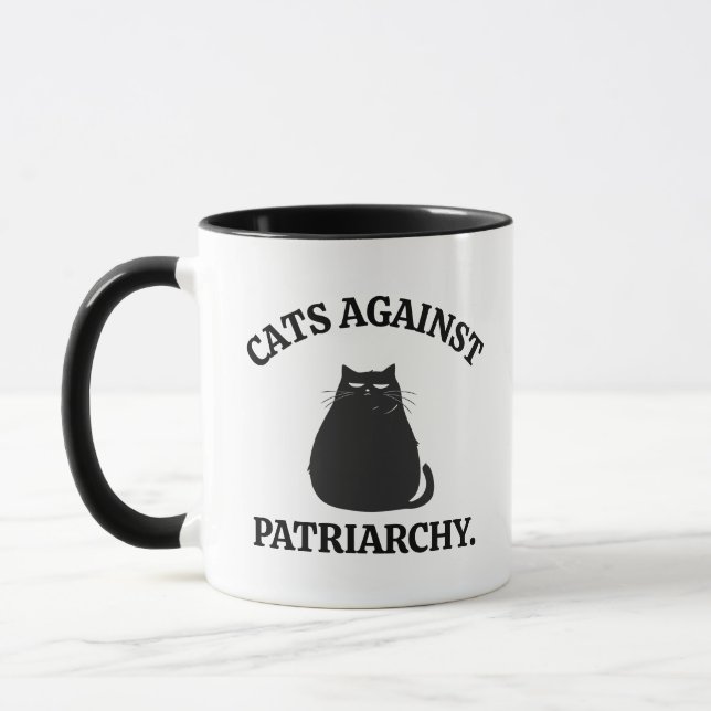 Funny Cat Lover Feminist Mum Political Friend Gift Mug (Left)