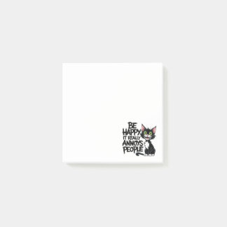 Funny Cat Lover Gift Black Kitty Humour  Post-it Notes