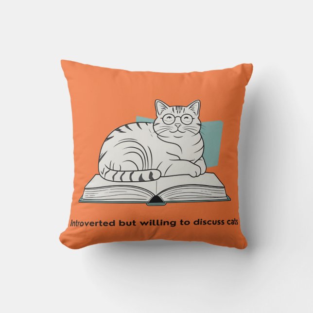 Funny Cat Lover Gift   Cushion (Front)