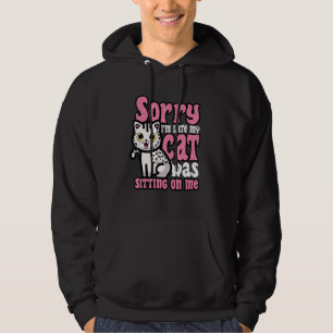 Funny Cat Lover Kitten Kitty Owner Humour Animal F Hoodie