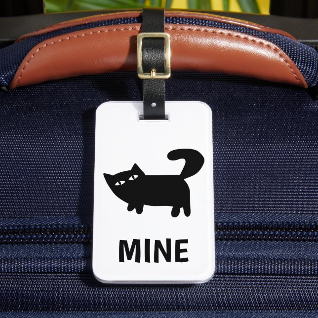 Funny Cat Lover  Luggage Tag (Front Insitu 2)