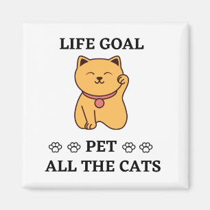 FUNNY CAT LOVER PET ALL THE CATS  MAGNET