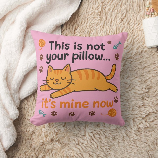 Funny Cat Lover Pillow  (Blanket)