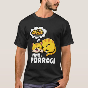 Funny Cat Lover Purrogi Polish Food Humour Design T-Shirt