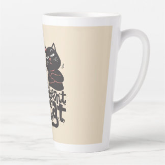 Funny Cat Lover Quote Design Latte Mug