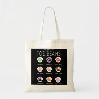 Funny Cat Lover Toe Beans  Tote Bag