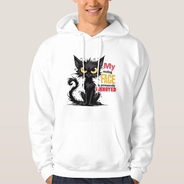 Funny cat lovers gift  hoodie (Front)