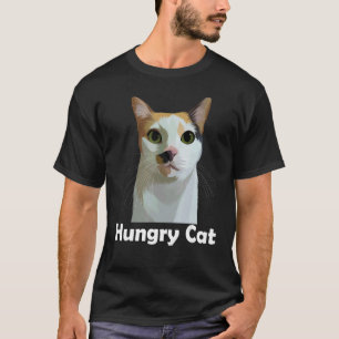 Funny Cat Lovers Gifts Meow Kitty Hand draw for Ki T-Shirt
