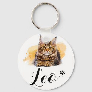 Funny Cat Lover's Keychain – Cat Lover Gift - Leo