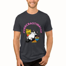 Funny Cat Lovers "Purrcrastinator" Cute Graphic