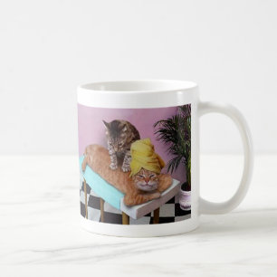 Funny Cat Massage Coffee Mug