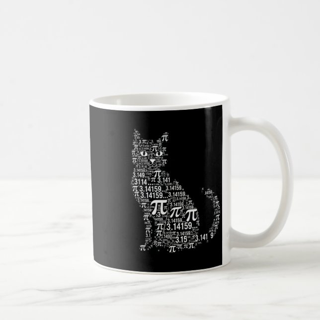 Funny cat math lover geek design  coffee mug (Right)
