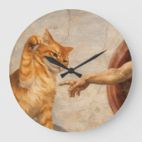 Funny Cat Meme Art Creation of Adam with Cat Sarca
