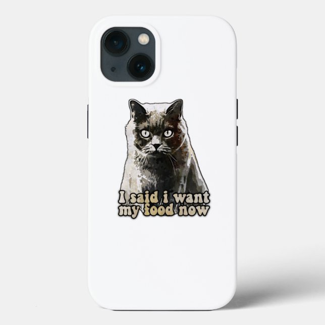Funny cat meme for cat lovers and kitten owners Case-Mate iPhone case (Back)