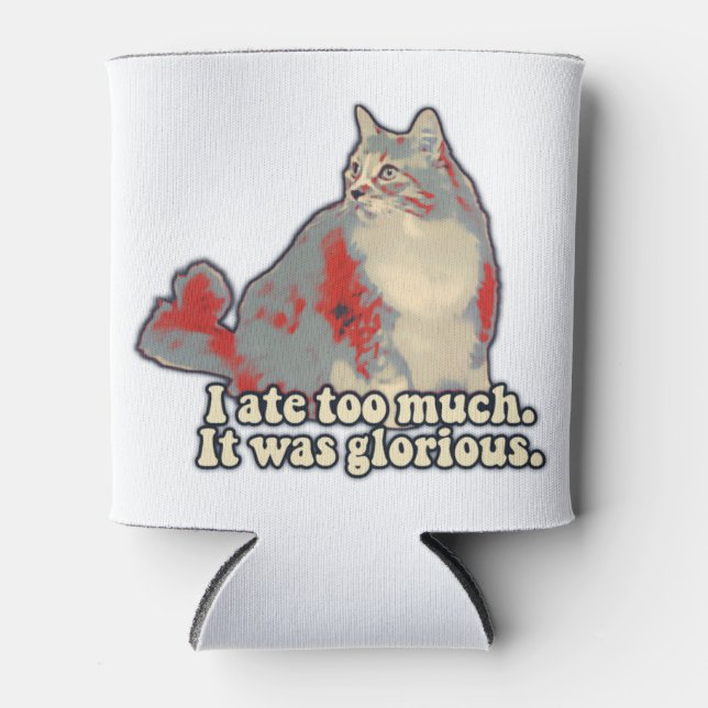Funny cat meme for kitten lovers and owners can cooler (Front)