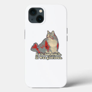 Funny cat meme for kitten lovers and owners iPhone 13 case