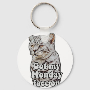 Funny cat meme for kitty lovers and cat lovers key ring