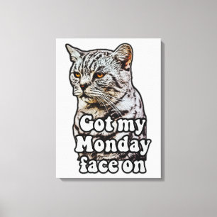 Funny cat meme for kitty owners and cat lovers canvas print
