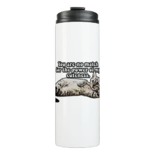Funny cat meme for kitty owners and cat owners thermal tumbler