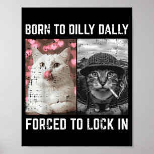 Funny Cat Meme Internet Boys Youth Kids Poster