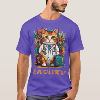Funny Cat Meowdical Doctor Medical nursing Design T-Shirt