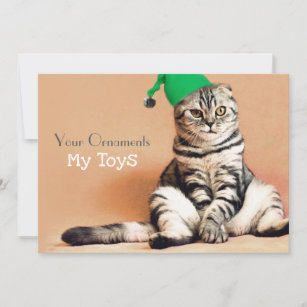 Funny Cat Christmas Cards | Zazzle UK