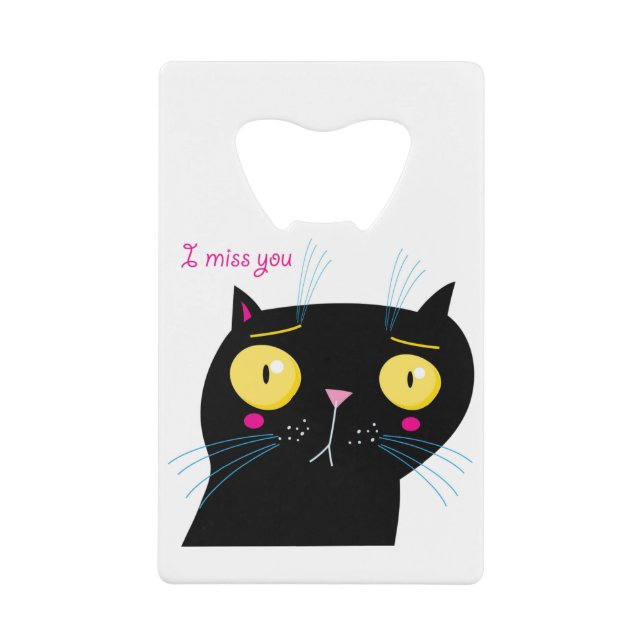 Funny cat miss you (Front)