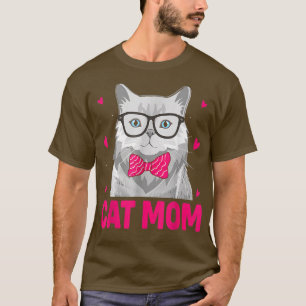 Funny Cat Mommy Vintage Best Cat Mom Ever T-Shirt
