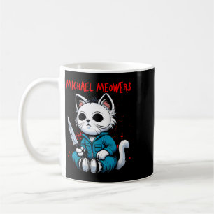 Funny Cat Motif Crazy Cat Graphic Michael Meowers Coffee Mug