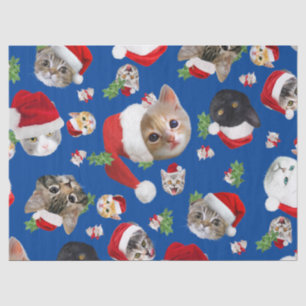 Funny cat mouse and catnip christmas tissue paper