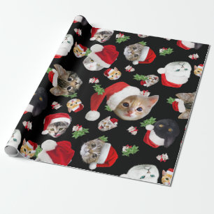 Funny cat mouse and catnip christmas wrapping wrapping paper