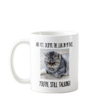 Funny cat mug, custom gift for cat lover